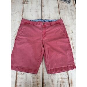 Tommy Bahama Mens 40 Red Chino Shorts Cotton Tencel Stretch Flat Front Marlin